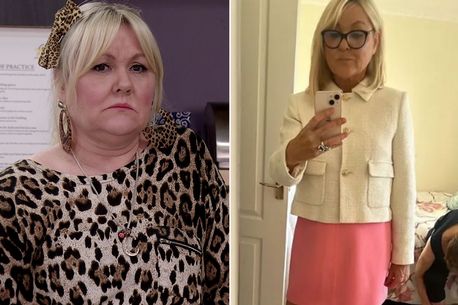 Corrie legend looks worlds away from her character as she shows off weight loss