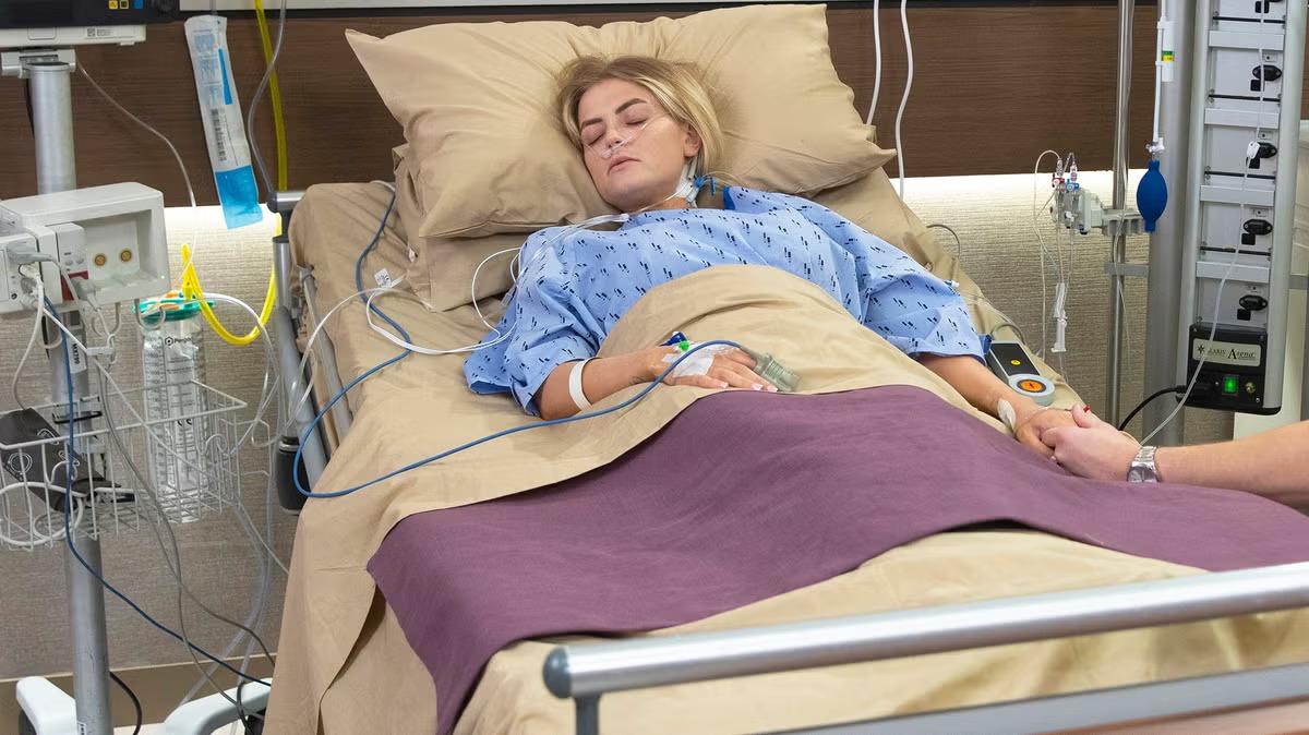 Coronation Street’s Bethany Platt fights for her life in new pictures