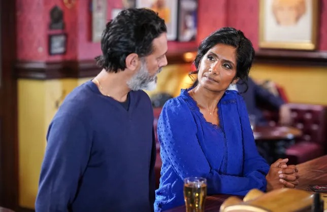 Suki is touched by unexpected gesture from Nish in EastEnders – but it doesn’t last