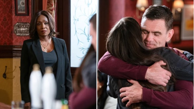 Denise catches Jack with Stacey in EastEnders – and violence follows