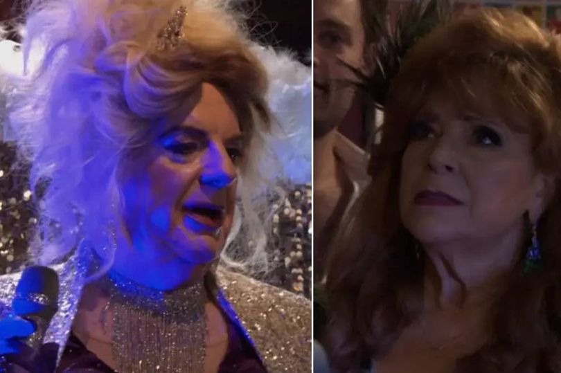 EastEnders fans ‘work out’ drag queen Drew Peacock’s true identity after Elaine’s shocking reaction