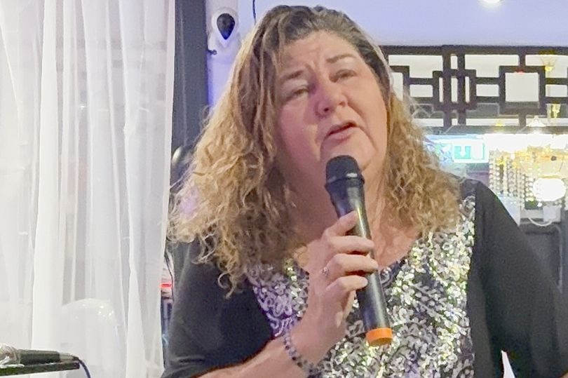 Moment EastEnders icon Cheryl Fergison delights customers at Chinese restaurant with live singing