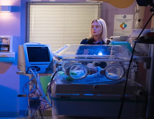 Lauren Bolton’s worst nightmare as baby Frankie is rushed to hospital in Coronation Street