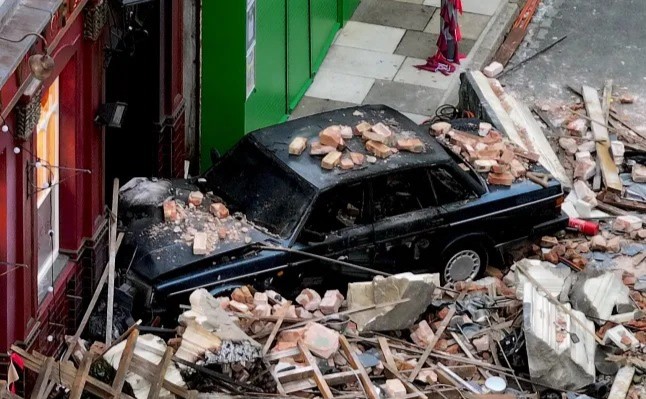 Shocking EastEnders pictures reveal destruction after massive Queen Vic explosion