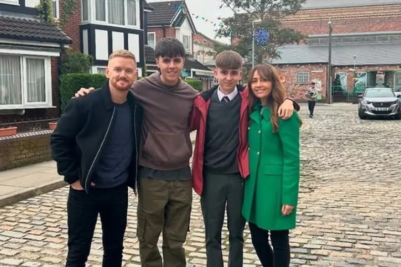 Coronation Street’s Mason Radcliffe actor tells co-star ‘I love you so much’ as they say ‘it’s sad’